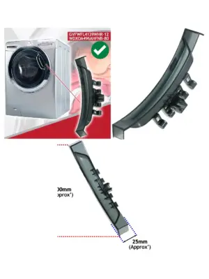 Black 200mm Door Handle for Candy Washing Machine GVFWFL4139WHR