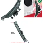 Black 200mm Replacement Door Handle for Hoover Dynamic Extreme/Next