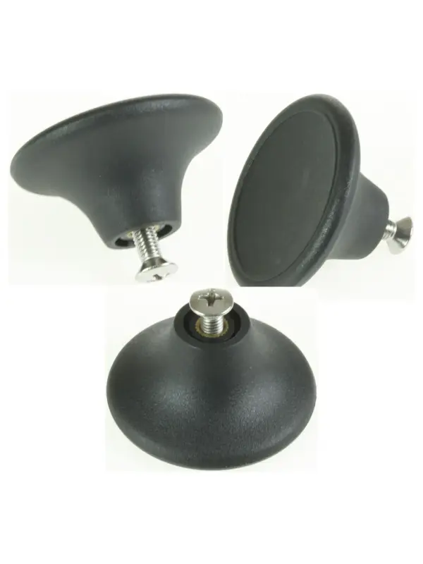 Black 4.5 cm Replacement Lid Knob for Le Creuset Casserole and Saucepan