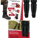 Black Adjustable Garden Knee and Shin Guard – One Size