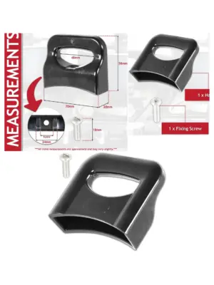 Black Bakelite 70mm Side‑Pan Handle for Pressure Cooker & Steamer