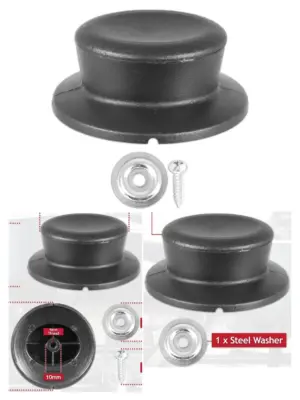 Black Curved Pan Lid Handle Replacement – Round Kitchen Cookware Knob