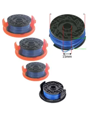 Black & Decker Trimmer Line Spool – 1.5mm x10m, 2‑Pack Replacement