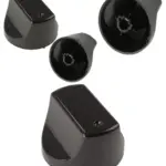 Black Hotpoint Oven Control Knobs – 2 Pack Replacement Switches