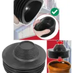 Black Push‑Fit Waste Reducer for 32‑50mm Soil Pipe Drainage Adapter