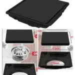 Black Stainless Steel Drain Grate 6-Pack 155mm Square Tile Insert