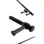 Black Universal Oven Door Handle – Cut-to-Size Towel Rail