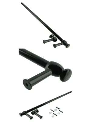 Black Universal Oven Door Handle – Cut-to-Size Towel Rail