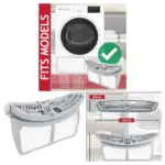 Blomberg Dryer Lint Filter Mesh Screen Cage - Replacement Part 2975680300