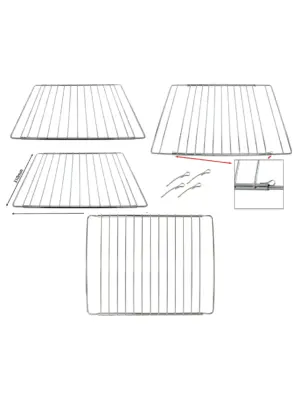Blomberg Oven Adjustable Shelf Set – Extendable Rack 310‑565mm