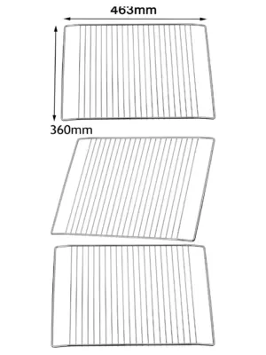 Blomberg Oven Wire Shelf Rack – 463 x 360 mm Grill Replacement