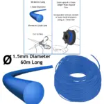 Blue 1.5mm Trimmer Line Refill 2 Spools 30m Each Universal Auto-Feed