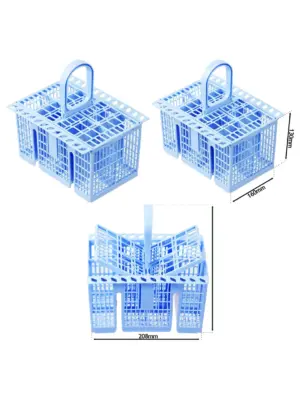 Blue Cutlery Basket Compatible with Samsung Dishwashers – 220x208x160mm