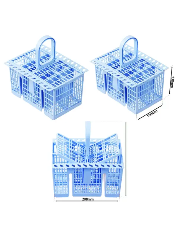 Blue Cutlery Basket Compatible with Samsung Dishwashers – 220x208x160mm