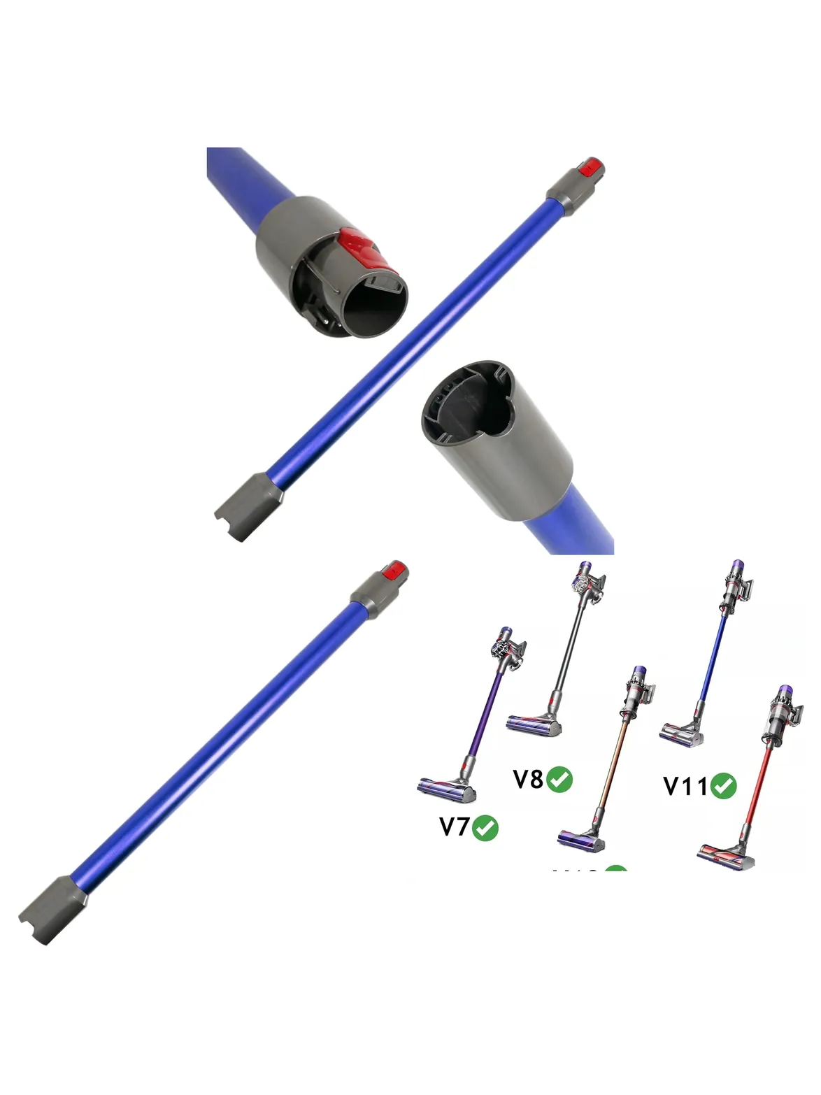 Blue Dyson Vacuum Wand Tube for V7, V8, V10, V11, V15 & SV Series