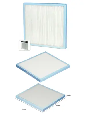 Blue HEPA Replacement Filter for Homedics AR-20 Air Purifier