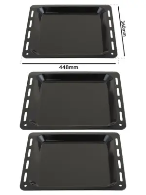 Bompani Spinflo Enamel Baking Tray – Oven Safe, 448×360×25 mm
