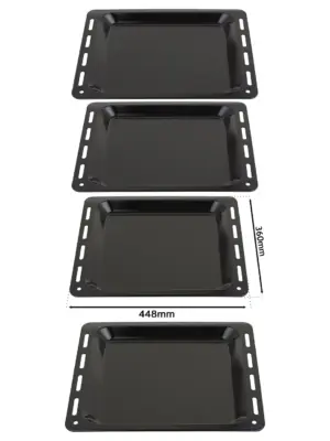 Bompani Spinflo Enamel Baking Tray Set - 448x360x25mm