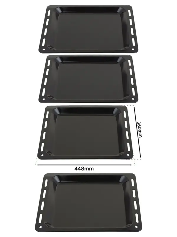 Bompani Spinflo Enamel Baking Tray Set - 448x360x25mm