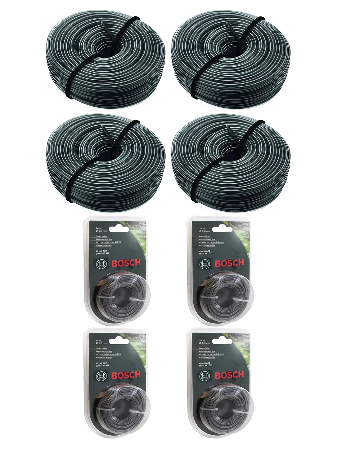 Bosch 1.65 mm Trimmer Line – 24 m Spool Feed for ART 23‑36
