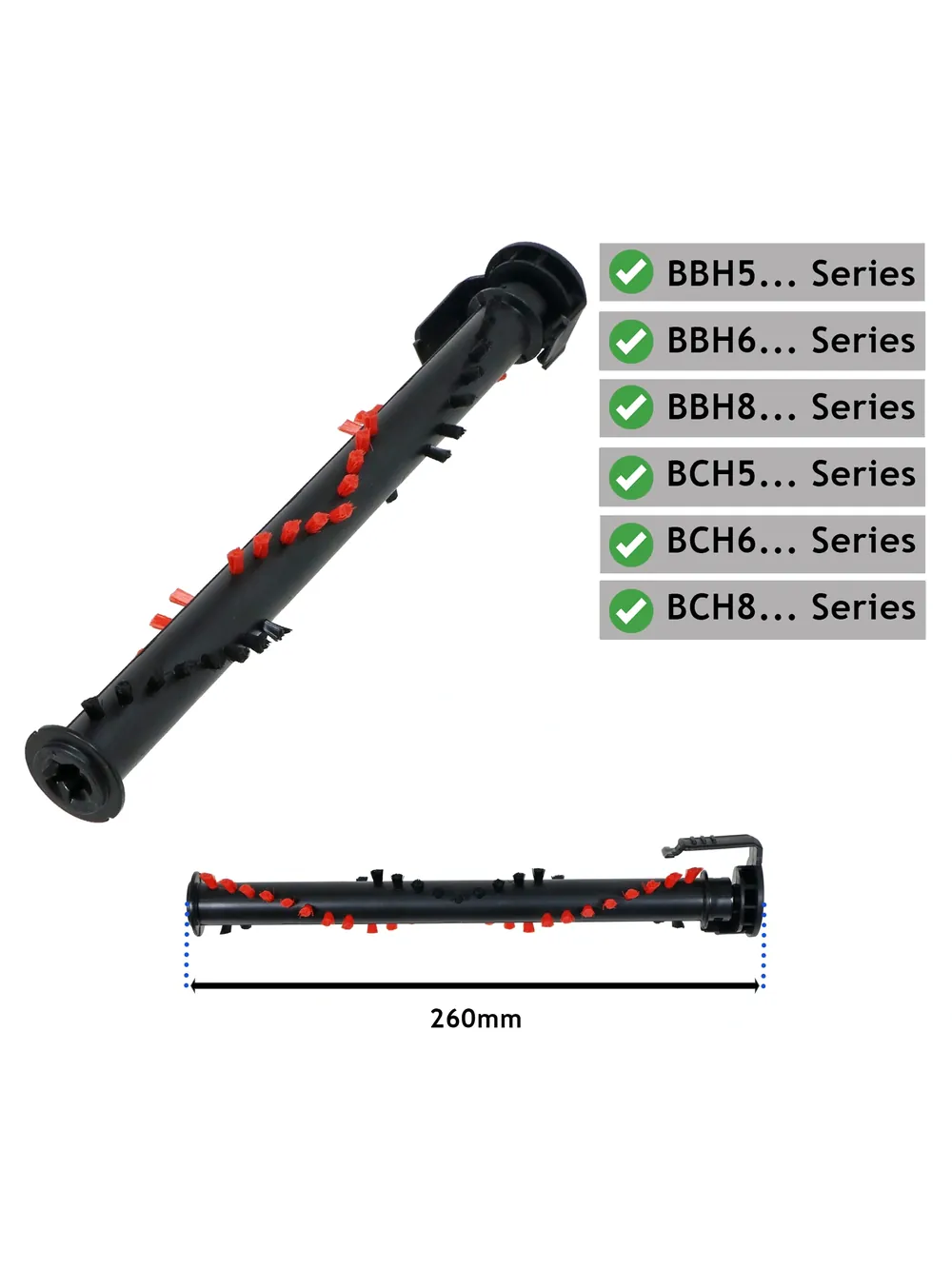 Bosch Athlet Brush Roll Replacement for BBH5/BBH6/BBH8 & BCH5/6/8 Vacuums