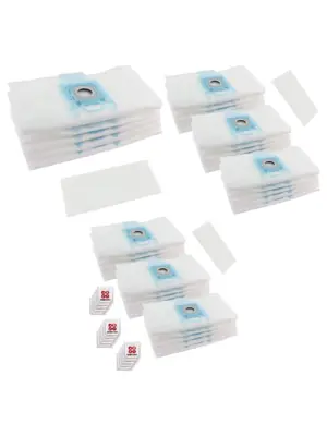 Bosch BSG6/B SG7/GL30 Vacuum Dust Bags 15 Bags, 3 Filters & Freshener