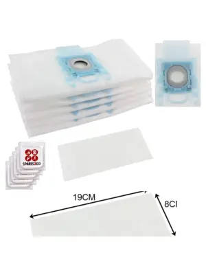 Bosch BSG6/BSG7/GL30 Dust Bag Set – 5 Cloth Bags + Filter & Fresh Tabs