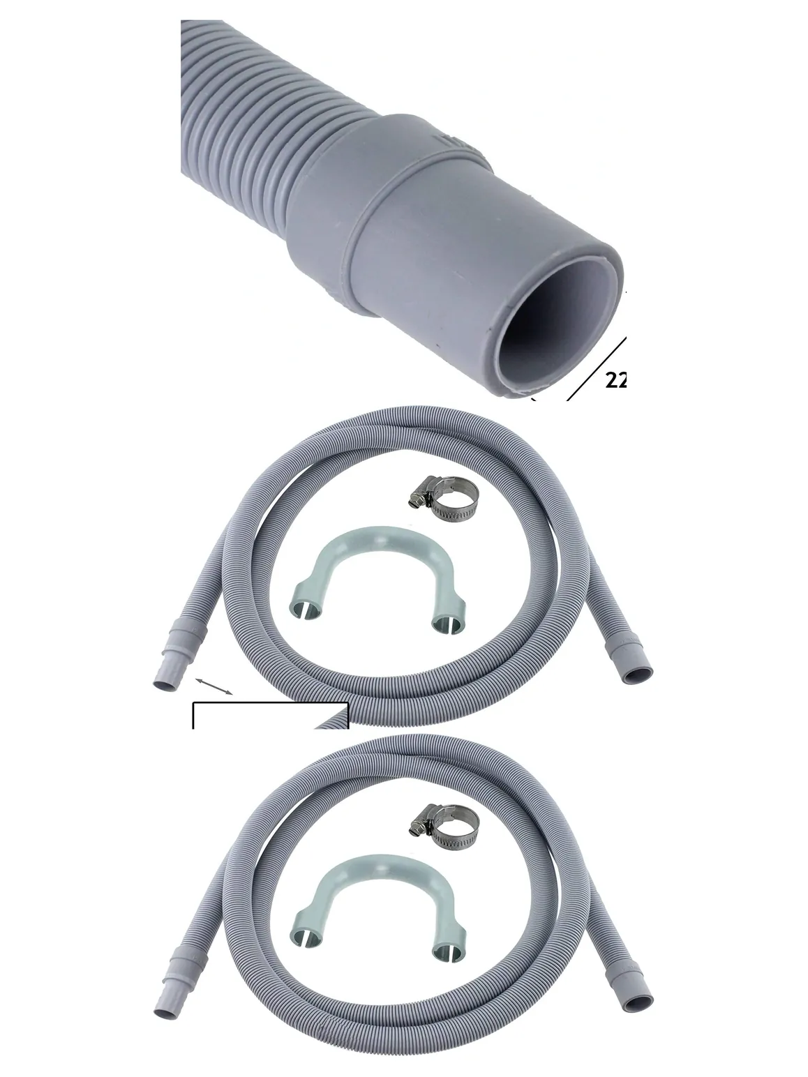 Bosch Drain Hose Extension Kit 2.5m for Washing Machine & Dishwasher