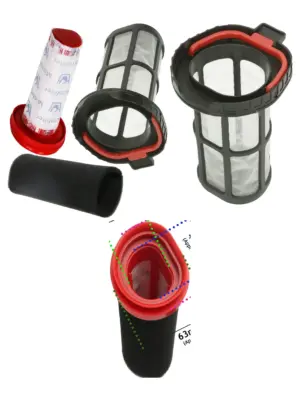 Bosch Flexxo Vacuum Filter Kit for BBH3Z0025/BBH3PETGB/BBH3251GB