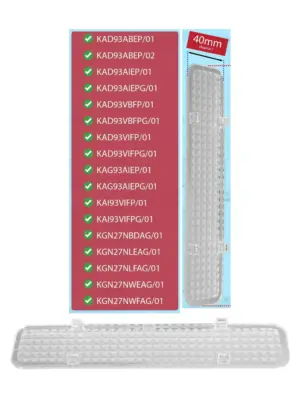 Bosch Fridge Light Cover – Diffuser Panel 19x4cm