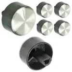 Bosch Oven Control Knob – Silver/Black Replacement Switch 616100