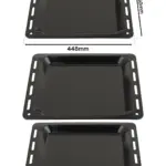 Bosch Oven Enamel Baking Tray – 448 mm × 360 mm, 25 mm Deep