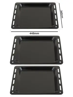 Bosch Oven Enamel Baking Tray – 448 mm × 360 mm, 25 mm Deep