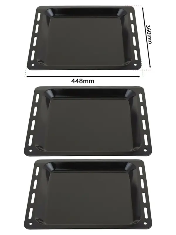 Bosch Oven Enamel Baking Tray – 448 mm × 360 mm, 25 mm Deep