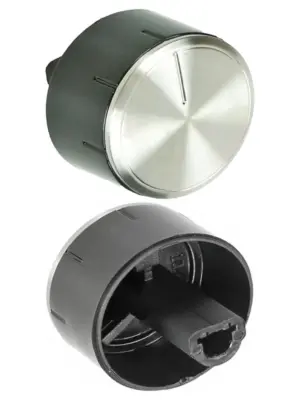 Bosch Oven & Hob Replacement Control Knob – Silver/Black