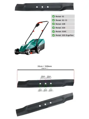 Bosch Rotak 32cm Replacement Blade for 32R/320/Ergoflex/320C Lawn Mower