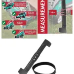 Bosch Rotak 34cm Metal Lawn Mower Blade + Drive Belt Fits 34/34R/340R