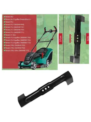 Bosch Rotak 36/37 Metal Lawn Mower Blade – 37 cm Replacement