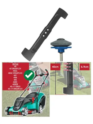 Bosch Rotak 40cm Ergoflex Lawn Mower Blade with Drill Sharpener