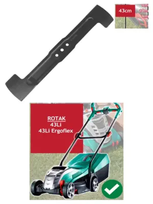 Bosch Rotak 43Li 43cm Powder‑Coated Blade – Grass Mower Replacement