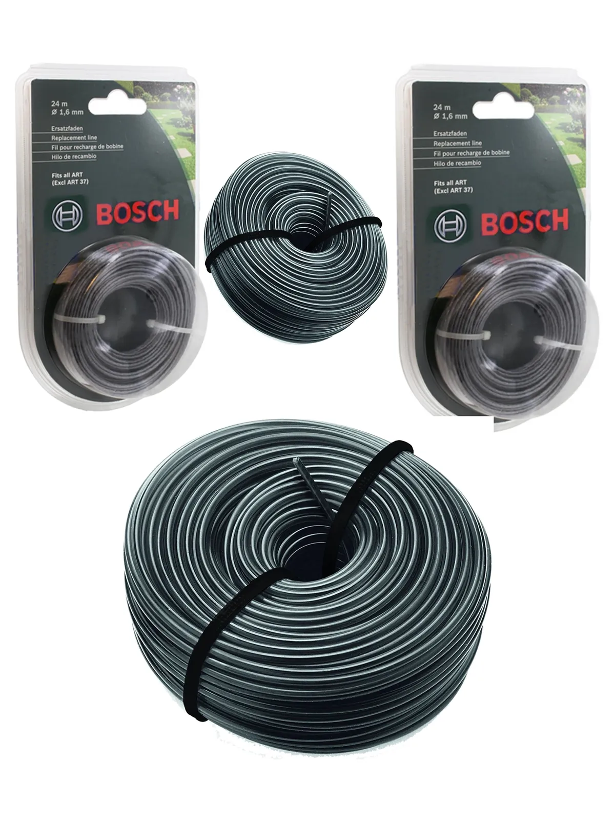 Bosch Strimmer Line Spool Feed 24 m – 1.65 mm, fits ART 23‑36