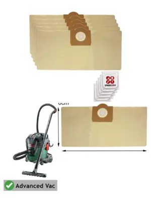 Bosch VAC20 Vacuum Dust Bags 5-Pack with Fresheners