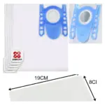 Bosch Vacuum Dust Bag Pack – 4 Micro Fleece Bags + Filter & Freshener