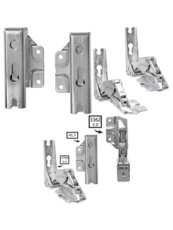 Brandt Fridge Freezer Door Hinge Pair Left & Right 3363/3362