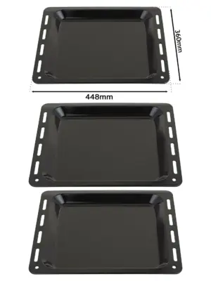 Brandt Oven Enamel Baking Tray – 448×360×25 mm Non‑Stick Pan