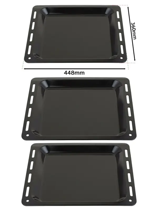 Brandt Oven Enamel Baking Tray – 448×360×25 mm Non‑Stick Pan