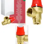 Brass 3 Bar Pressure Relief Valve for Ferroli Boiler 1/2" BSP M/F