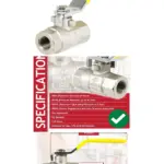 Brass PN40 1/4" Lever Valve – Yellow Handle Female-Female Gas Shutoff