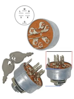 Briggs & Stratton 92377 Ignition Switch for Lawn Mower & Tractor