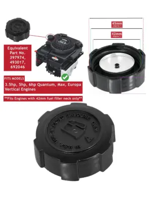 Briggs & Stratton Max Quantum Fuel Tank Cap - Europa/Intek Engine